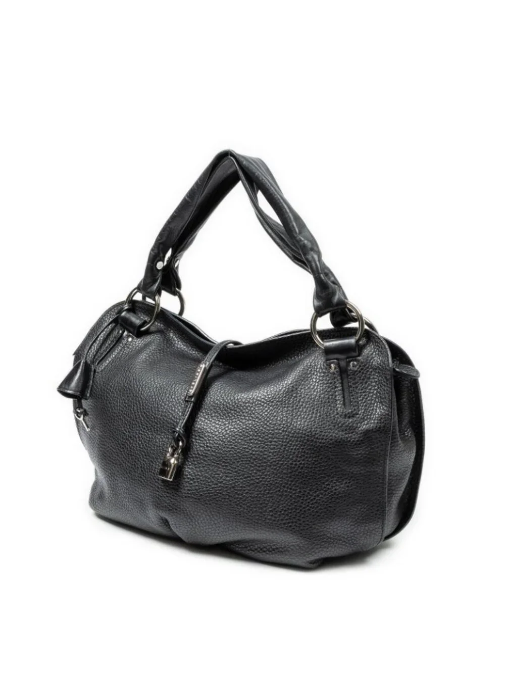 Celine Bitter Sweet Hobo Black Pebbled Leather